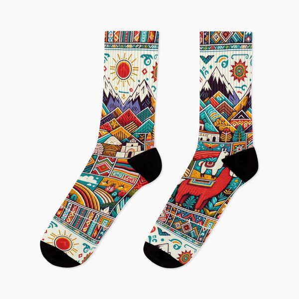 Item preview, Colorful Andean Cultural Peruvian Tapestry designed and sold by ARVA-Digital.