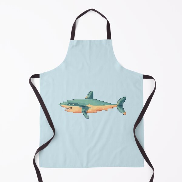 Item preview, Pixelated Shark designed and sold by Midnight Garden.