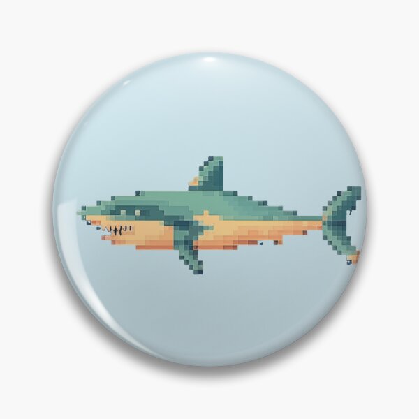 Artikelvorschau, Pixelated Shark entworfen und verkauft von Midnight Garden.