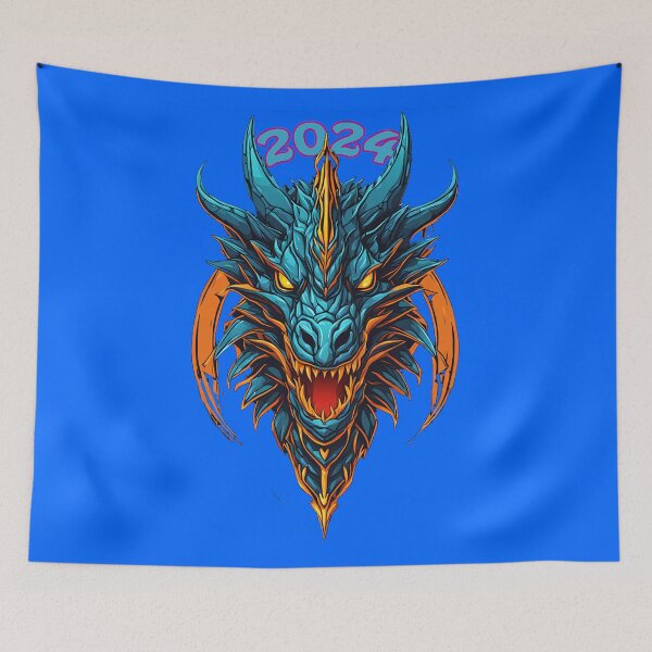 Item preview, Year of the Dragon Splendor: Vibrant Neon Heads Collection designed and sold by leyfinder.