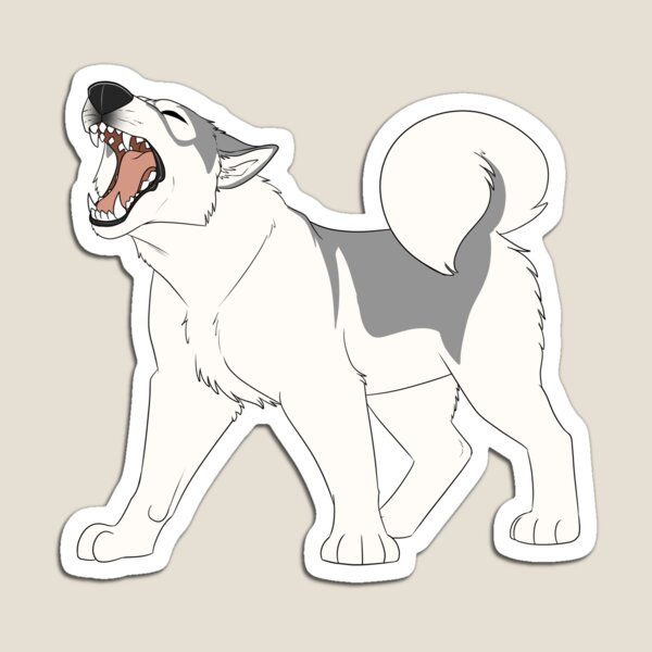 Item preview, Yelling Siberian Husky (Grey and White) designed and sold by CosmicFatality.