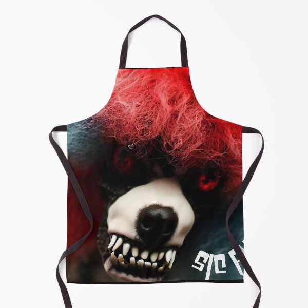 Item preview, Scary clown dog "Sic Pups", poodle designed and sold by RogueDustBunny.