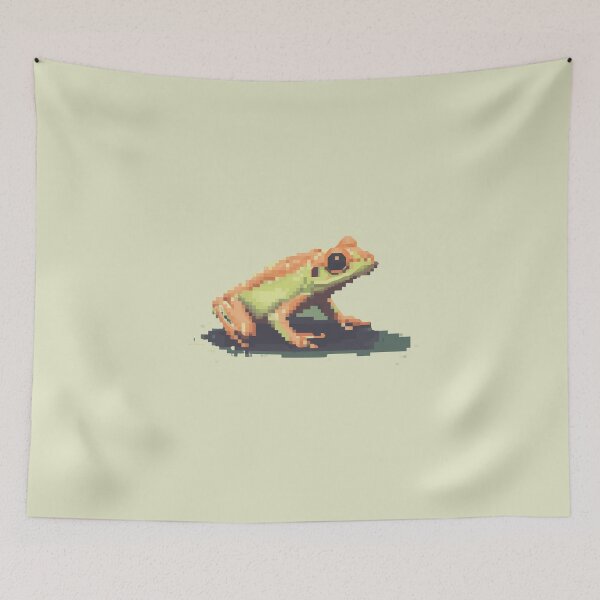 Aperçu de l'œuvre Pixelated Frog créée et vendue par Midnight Garden.