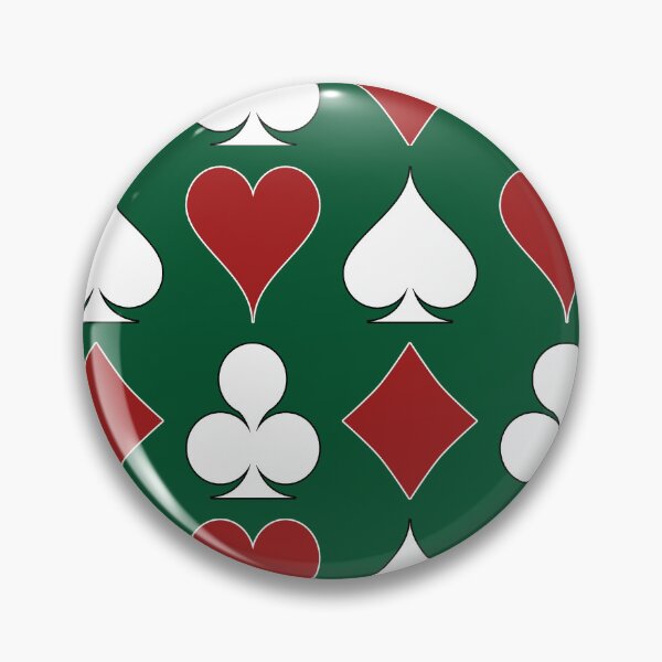 Item preview, Card Suits - Red and White on Green designed and sold by Tree45.