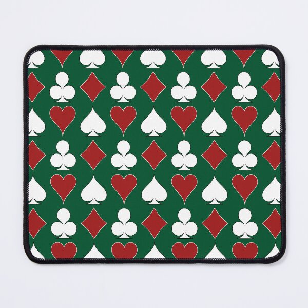 Item preview, Card Suits - Red and White on Green designed and sold by Tree45.