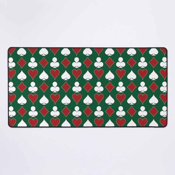 Item preview, Card Suits - Red and White on Green designed and sold by Tree45.