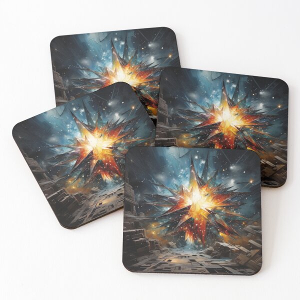 Item preview, Explore "Simplistic & Minimalistic Star Collision Art" designed and sold by ArtificialGenes.