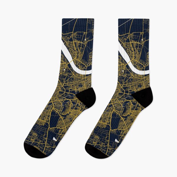 Item preview, Surat City Map of Gujarat, India - Gold Art Deco designed and sold by deMAP.