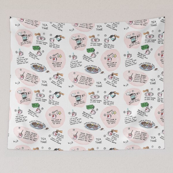 Item preview, Tea Time Tile designed and sold by SerineTucciArt.