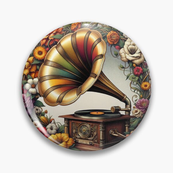Item preview, Melodic Blossoms: Floral Vintage Gramophone designed and sold by KooperGay.