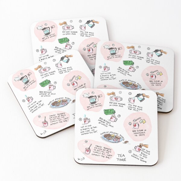 Item preview, Tea Time Tile designed and sold by SerineTucciArt.