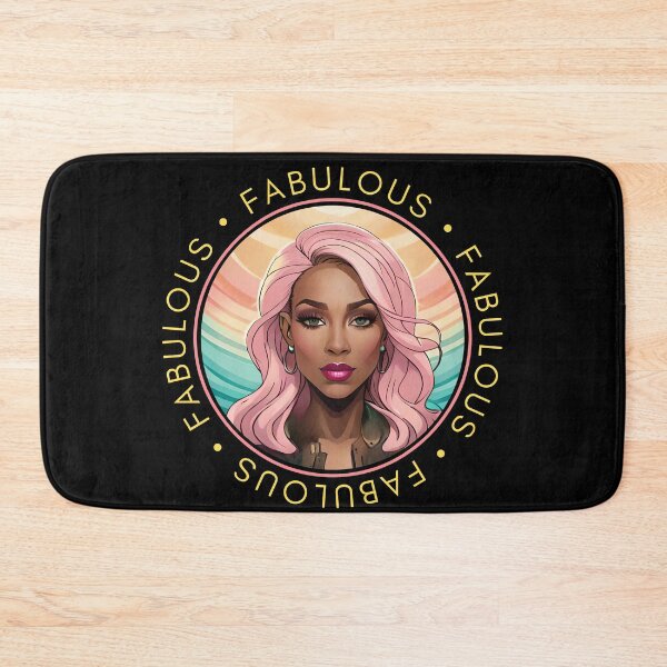 Item preview, Glam Woman Rainbow Yellow Fabulous Motivation Pink Trim designed and sold by Melan Designs.