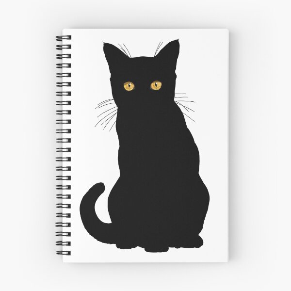 Item preview, Black Cat Silhouette with Amber Eyes designed and sold by Carleah Unique.