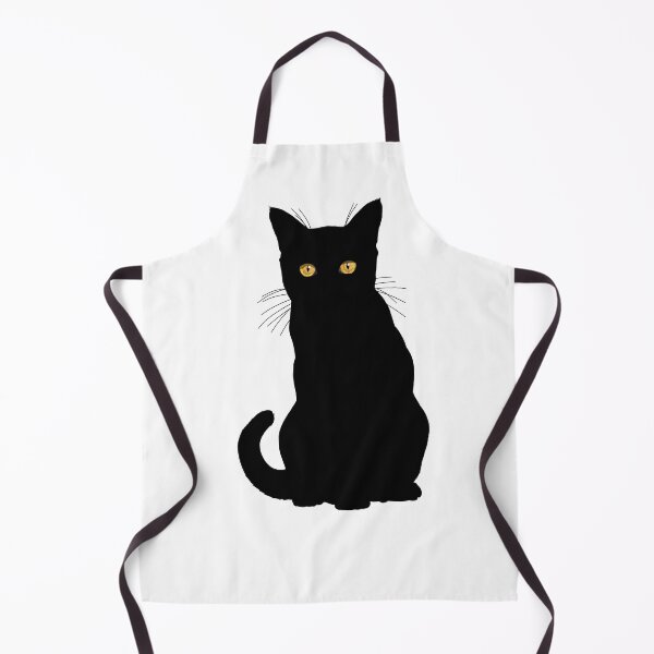 Item preview, Black Cat Silhouette with Amber Eyes designed and sold by Carleah Unique.