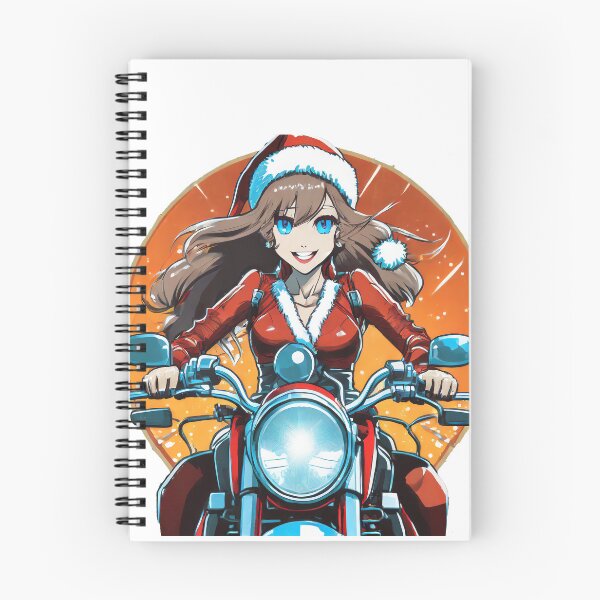 Item preview, Christmas Girl on a Motorcycle designed and sold by BADESIGNZZ.