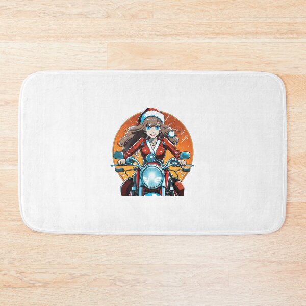 Item preview, Christmas Girl on a Motorcycle designed and sold by BADESIGNZZ.