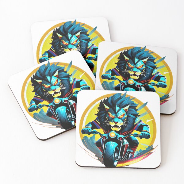 Item preview, Lion riding a motorcycle designed and sold by BADESIGNZZ.