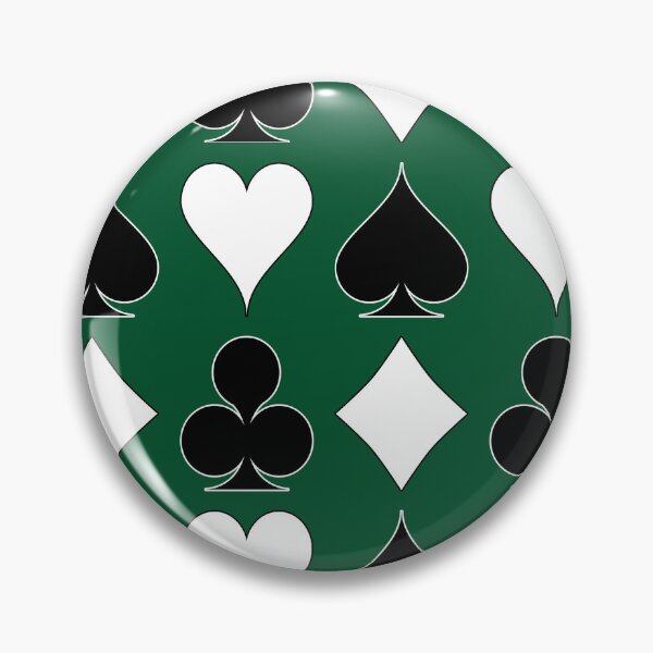 Item preview, Card Suits - Black and White on Green designed and sold by Tree45.