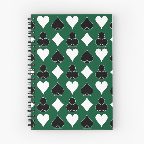 Item preview, Card Suits - Black and White on Green designed and sold by Tree45.
