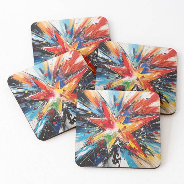 Item preview, Explore "Simplistic & Minimalistic Star Collision Art" designed and sold by ArtificialGenes.