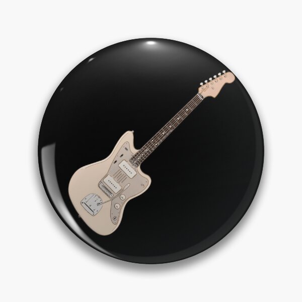 Item preview, Jaguar Style Electric Guitar Cream Line Art designed and sold by kakarikihill.