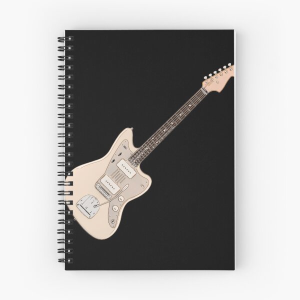 Item preview, Jaguar Style Electric Guitar Cream Line Art designed and sold by kakarikihill.