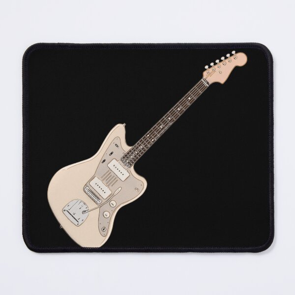 Item preview, Jaguar Style Electric Guitar Cream Line Art designed and sold by kakarikihill.