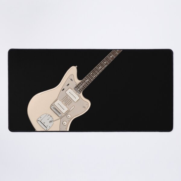 Item preview, Jaguar Style Electric Guitar Cream Line Art designed and sold by kakarikihill.