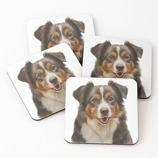 Item preview, Cute Pencil Sketch Australian Shepherd for Australian Shepherd Lovers designed and sold by SwanAndStone.