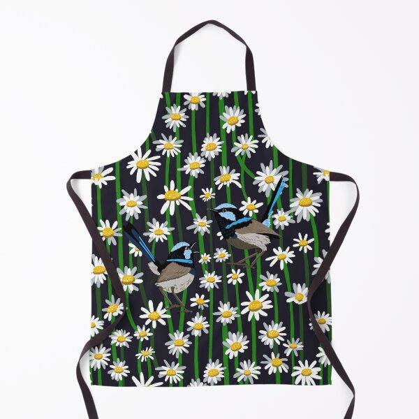 Item preview, Australian superb wren and daisy flower designed and sold by Cyapdesigns.