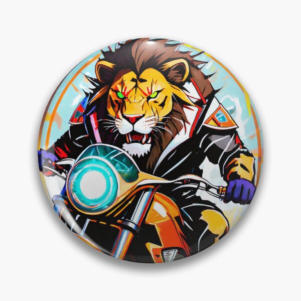 Item preview, Lion racing on a motorcycle designed and sold by BADESIGNZZ.