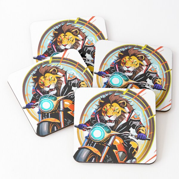 Item preview, Lion racing on a motorcycle designed and sold by BADESIGNZZ.