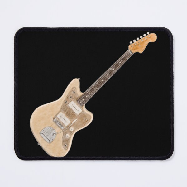 Item preview, Jaguar Style Electric Guitar Cream Pencil Art designed and sold by kakarikihill.