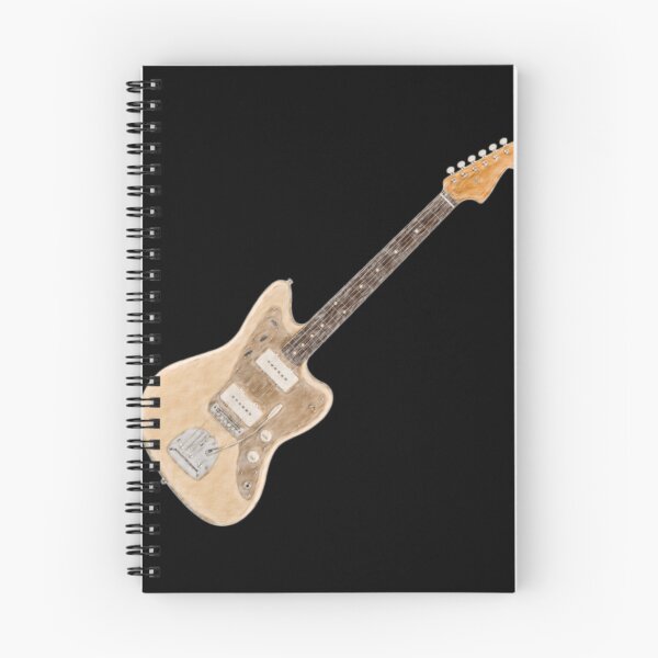 Item preview, Jaguar Style Electric Guitar Cream Pencil Art designed and sold by kakarikihill.