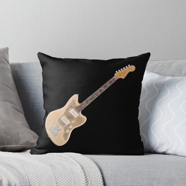 Item preview, Jaguar Style Electric Guitar Cream Pencil Art designed and sold by kakarikihill.