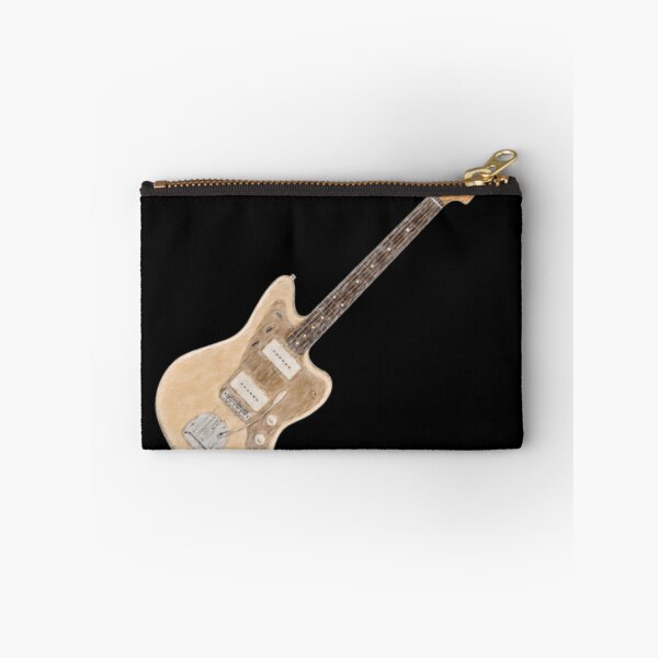 Item preview, Jaguar Style Electric Guitar Cream Pencil Art designed and sold by kakarikihill.