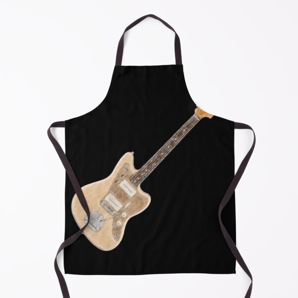 Item preview, Jaguar Style Electric Guitar Cream Pencil Art designed and sold by kakarikihill.