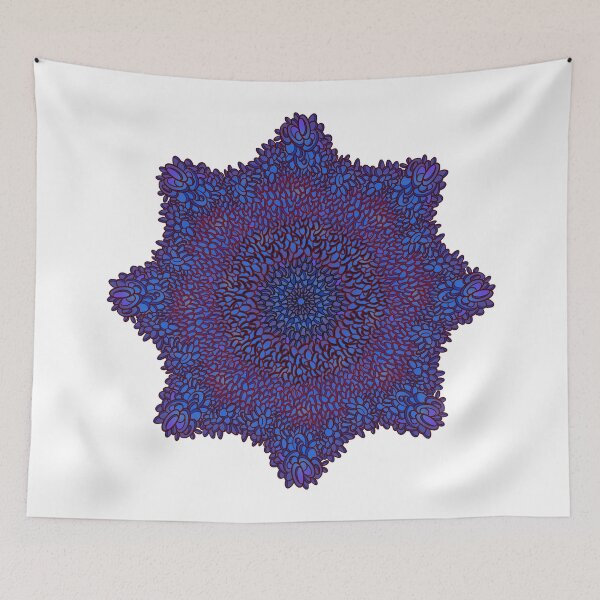 Item preview, Blue Mandala with little rounded oval shapes designed and sold by DaveDanchuk.