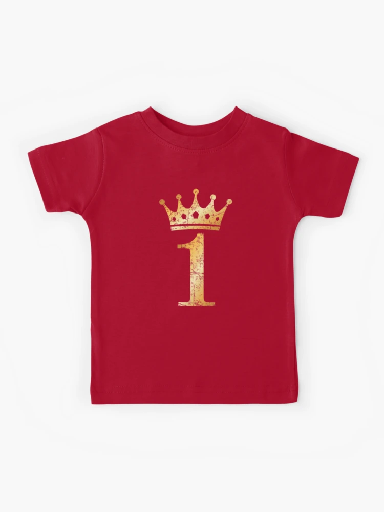 Baby Kids Crown Numbers T Shirts Custom Boys Girls Clothing