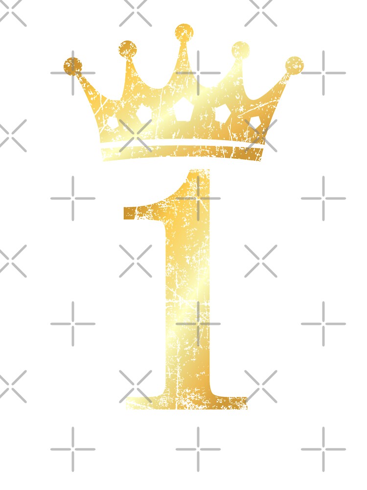 Dígito De Oro Uno Con La Corona, Primer Fondo Del Cumpleaños Del Bebé  Imagen de archivo - Imagen de corona, cabrito: 91609055
