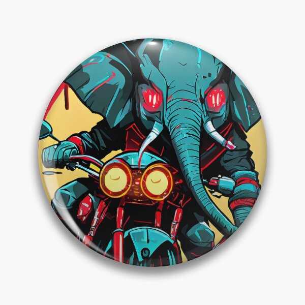 Item preview, Elephant racing on a motorcycle designed and sold by BADESIGNZZ.