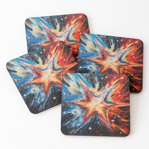 Item preview, Explore "Simplistic & Minimalistic Star Collision Art" designed and sold by ArtificialGenes.