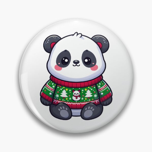 Item preview, cute panda in ugly xmas sweater designed and sold by ffkj09.