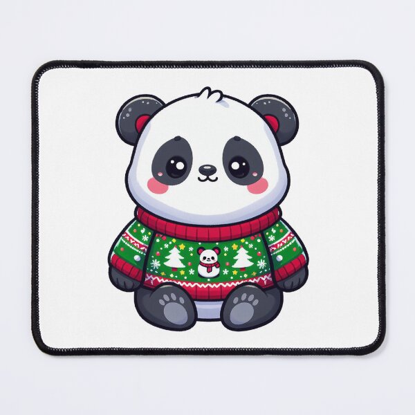 Item preview, cute panda in ugly xmas sweater designed and sold by ffkj09.