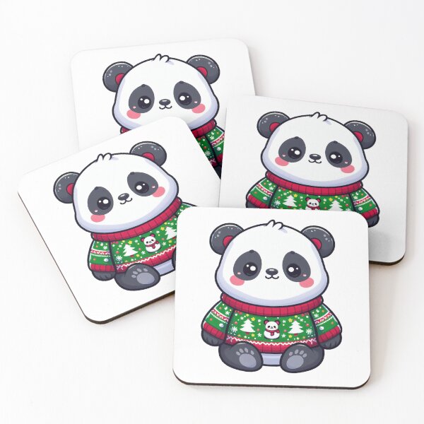 Item preview, cute panda in ugly xmas sweater designed and sold by ffkj09.