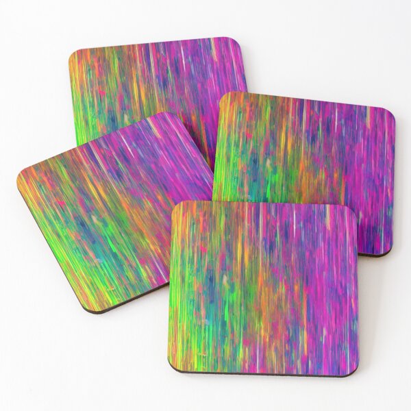 Item preview, Colorful Abstract Neon Streak Pattern designed and sold by calibrit.