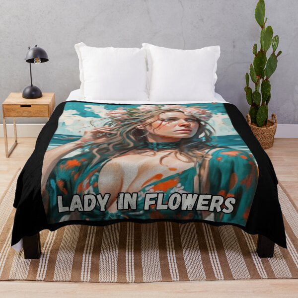 Item preview, Lady in flowers designed and sold by beerbrother.