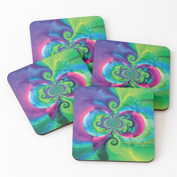 Item preview, Bright Colorful Abstract Tessellating Pattern Green Purple designed and sold by RoomShiners.