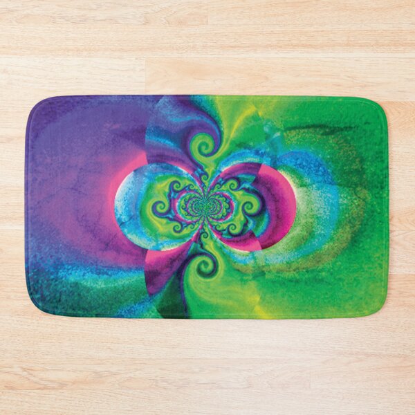 Item preview, Bright Colorful Abstract Tessellating Pattern Green Purple designed and sold by RoomShiners.