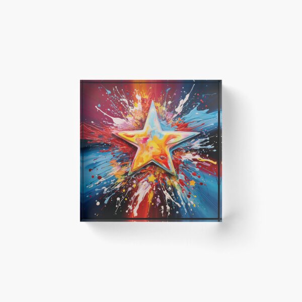 Item preview, Explore "Simplistic & Minimalistic Star Collision Art" designed and sold by ArtificialGenes.